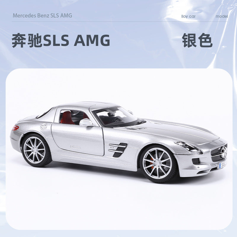 Bburago 1/18 Mercedes-Benz SLS AMG Modern Car Model – OMEGA DIECAST