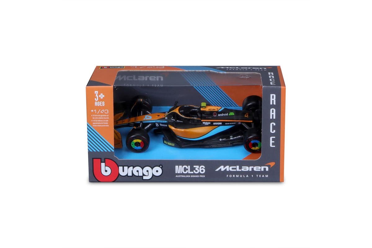 Bburago 1/43 Mclaren MCL36 MCL 60 F1 Formula Racing Car Modern Car Model