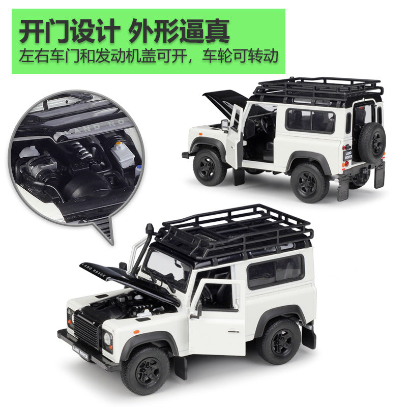 WELLY 1/24 Land Rover Defender /With Roof Rack Modern Car Model