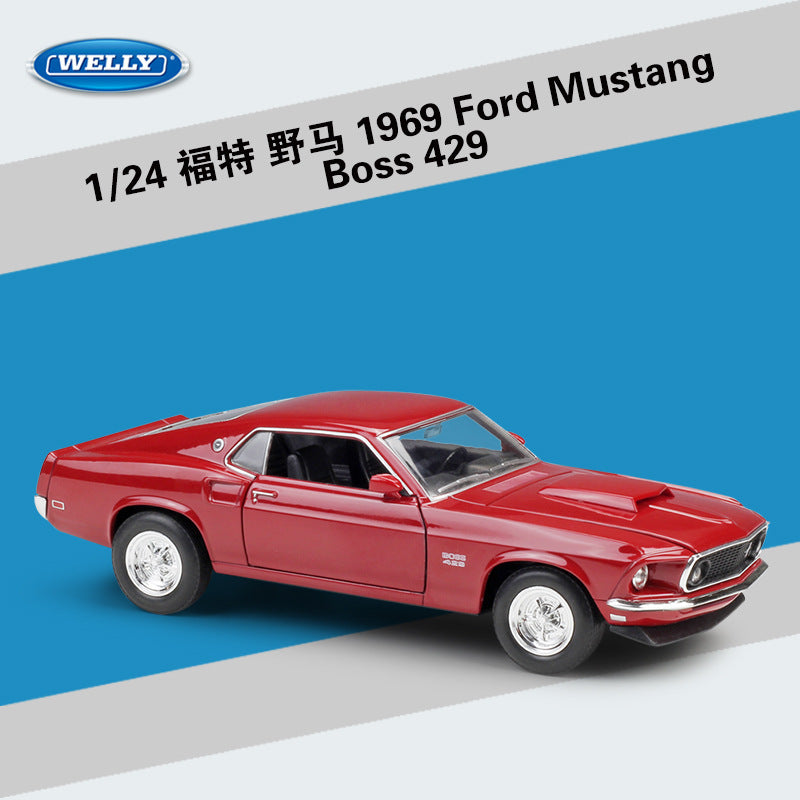 WELLY 1/24 Ford Mustang Boss 302 1970 Boss 429 1969 GT 2015 Car Model