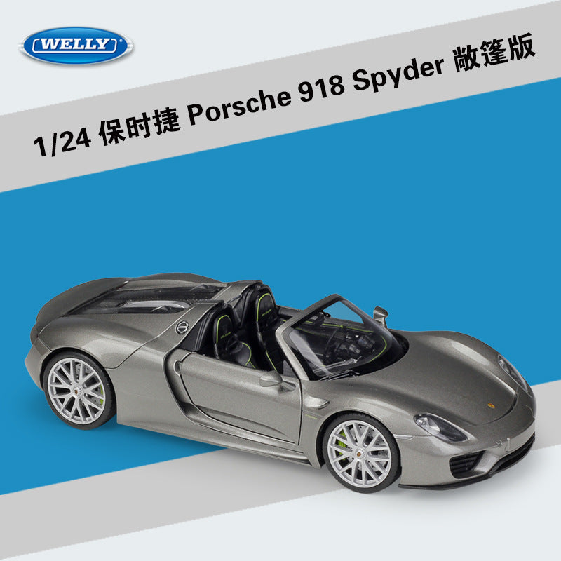 Welly 1/24 Porsche 918 Spyder convertible Modern Car Model