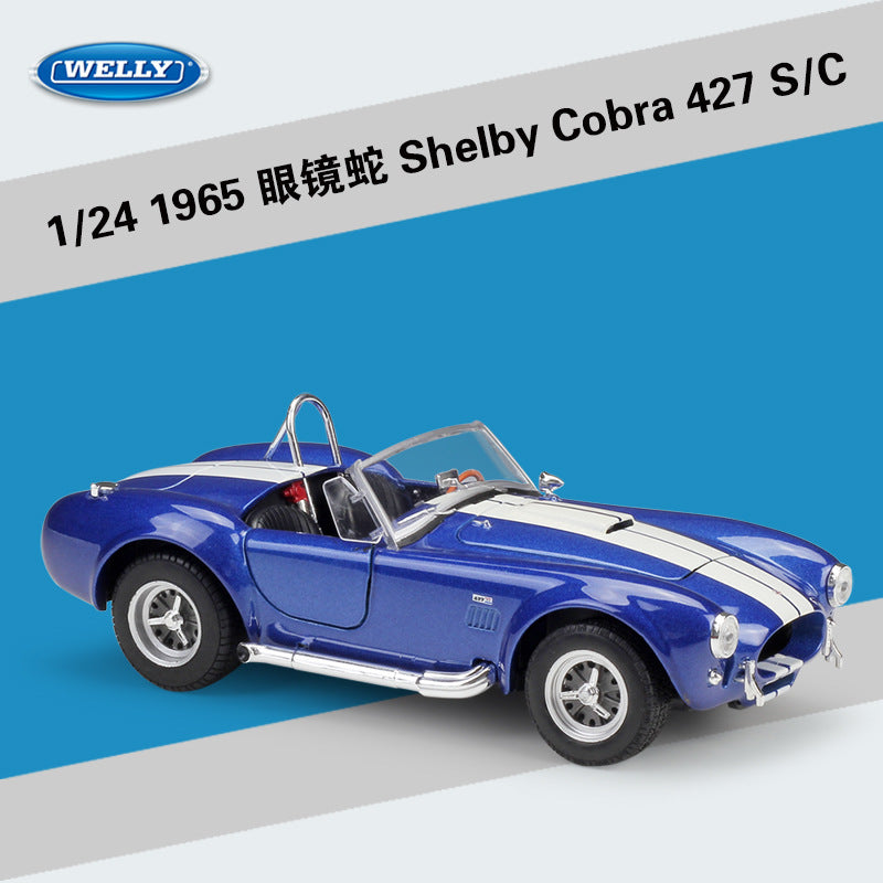 WELLY 1/24 Shelby Cobra 1965 Racing Classic Car Model