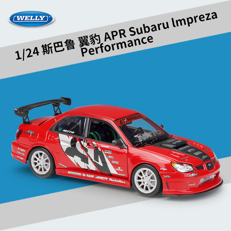 WELLY 1/24 Subaru Impreza Performance Modern Car Model