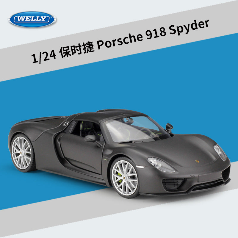 Welly 1/24 Porsche 918 Spyder convertible Modern Car Model