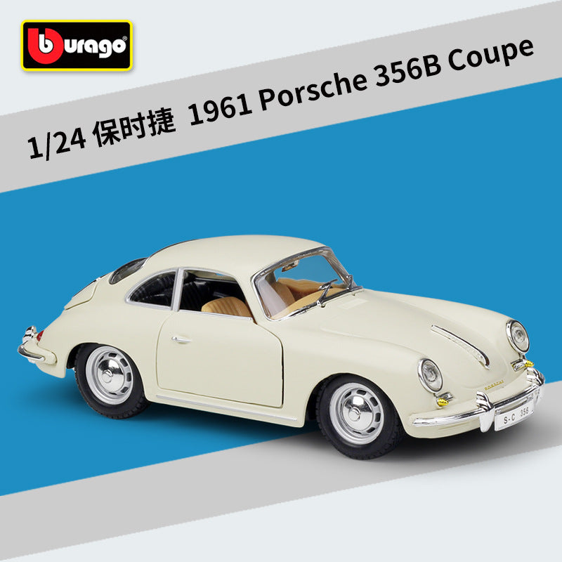 Bburago 1/24 Porsche 911 GT2 GT3 Porsche 356B Coupe 1961 Modern Car Model