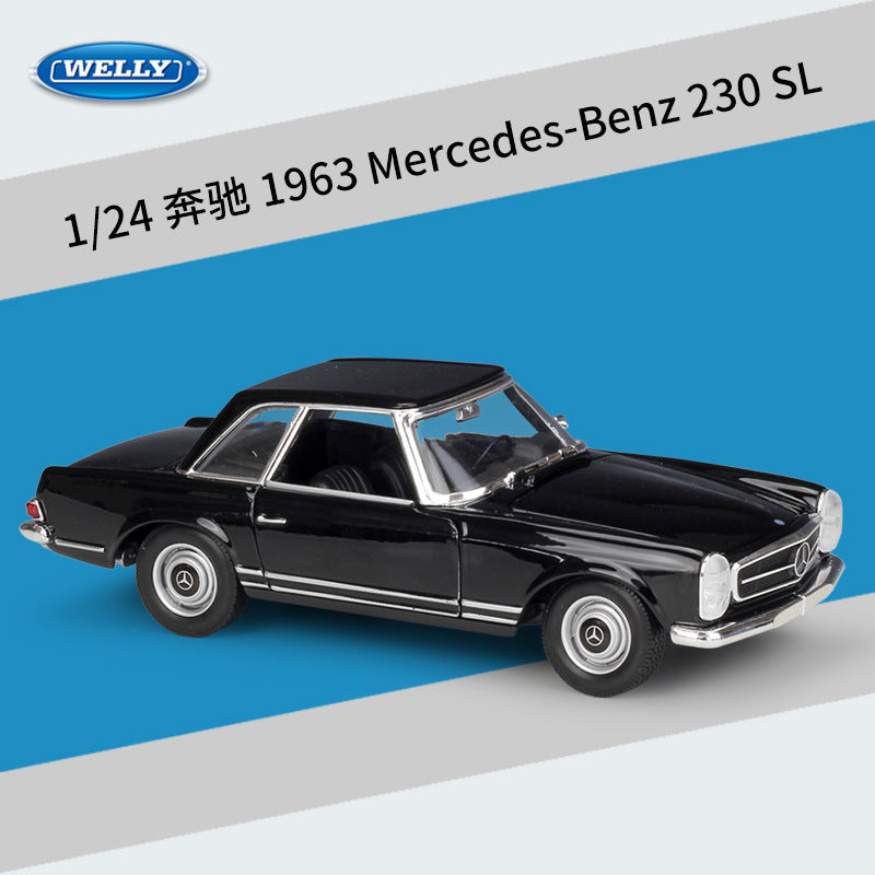 WELLY 1/24 Mercedes-Benz W125 230SL 1963 Classic Car Model