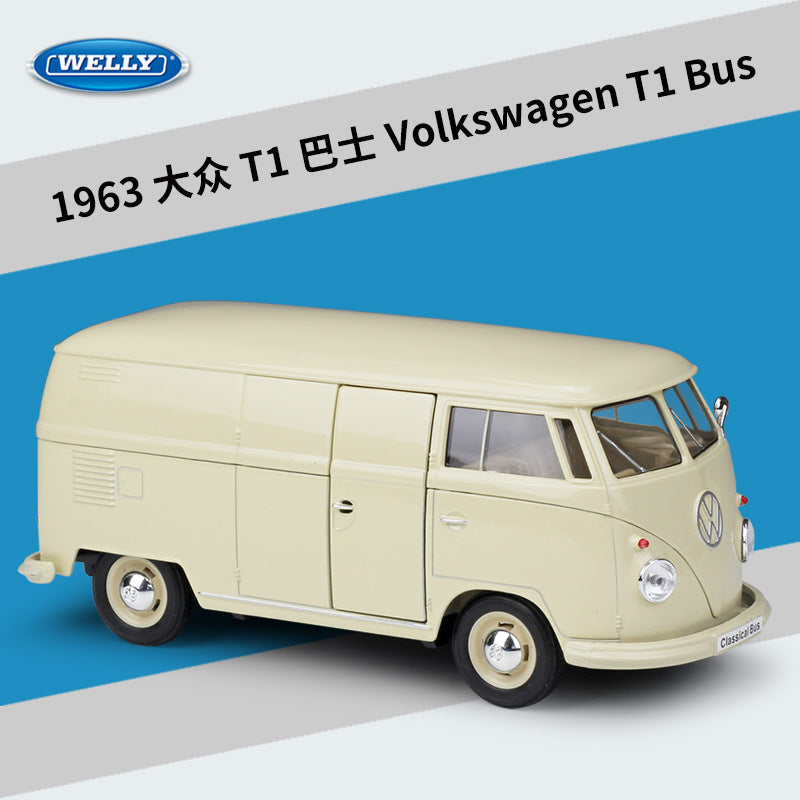 Welly 1/24 Volkswagen T1 T2 Bus Classic Car Model