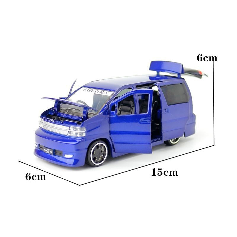 JKM 1/32 Nissan Elgrand MPV Modern Car Model