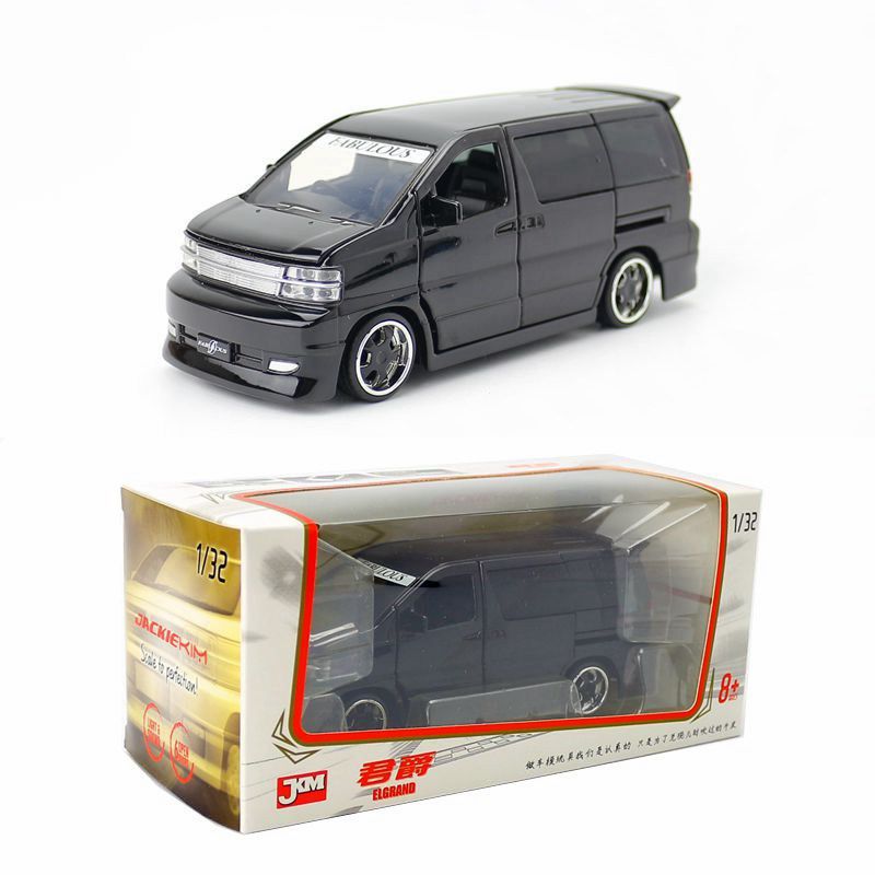 JKM 1/32 Nissan Elgrand MPV Modern Car Model