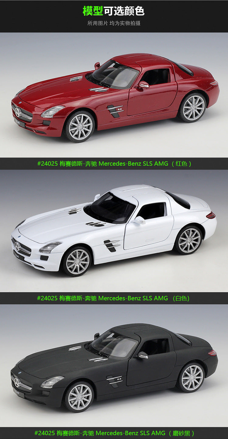 WELLY 1/24 Mercedes-Benz SLS AMG Modern Car Model