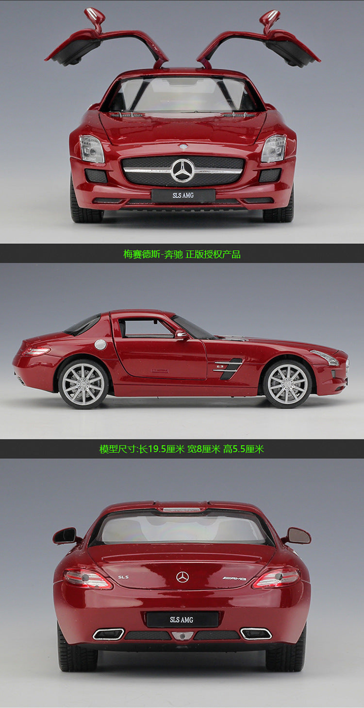 WELLY 1/24 Mercedes-Benz SLS AMG Modern Car Model