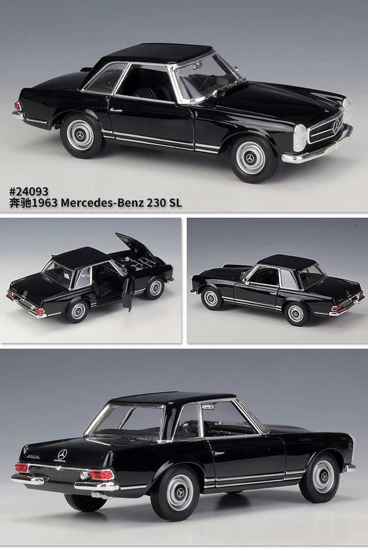 WELLY 1/24 Mercedes-Benz W125 230SL 1963 Classic Car Model