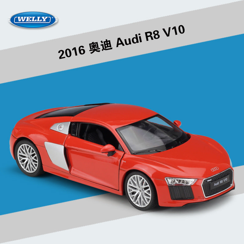 WELLY 1/24 Audi R8 V10 2016 Modern Car Model