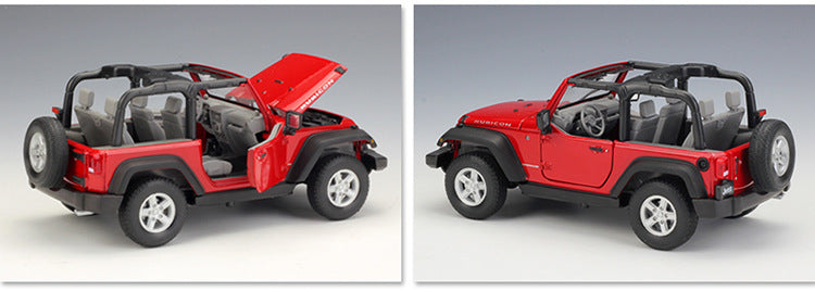 WELLY 1/24 Jeep Wrangler 2007 SUV Modern Car Model