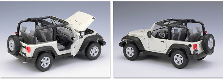 WELLY 1/24 Jeep Wrangler 2007 SUV Modern Car Model