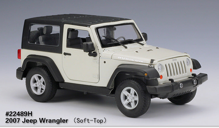 WELLY 1/24 Jeep Wrangler 2007 SUV Modern Car Model