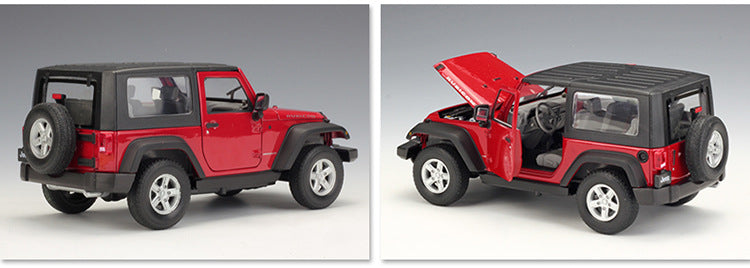 WELLY 1/24 Jeep Wrangler 2007 SUV Modern Car Model