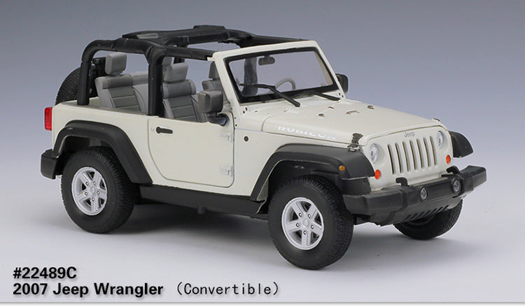 WELLY 1/24 Jeep Wrangler 2007 SUV Modern Car Model