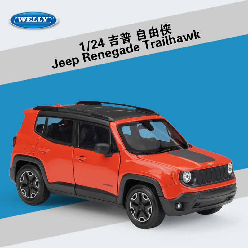 WELLY 1/24 Jeep Renegade Trailhawk SUV Modern Car Model