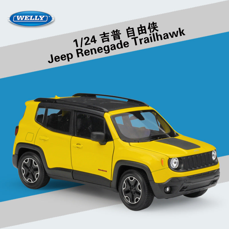 WELLY 1/24 Jeep Renegade Trailhawk SUV Modern Car Model