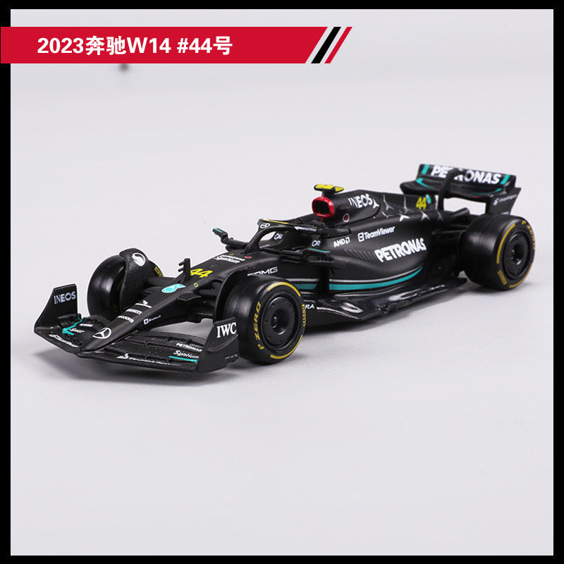 Bburago 1/43 Mercedes-Benz W14 W13 W12 W10 F1 #44 #63 #77 Formula Racing Car Modern Car Model