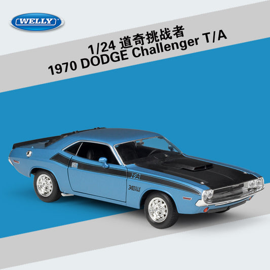 WELLY 1/24 Dodge Challenger T/A 1970 Classic Car Model