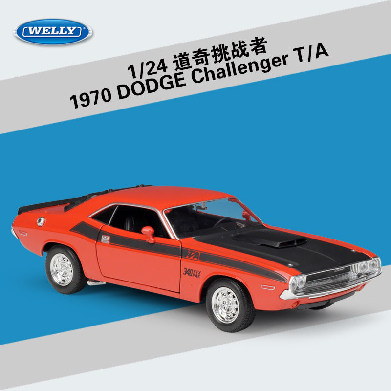 WELLY 1/24 Dodge Challenger T/A 1970 Classic Car Model