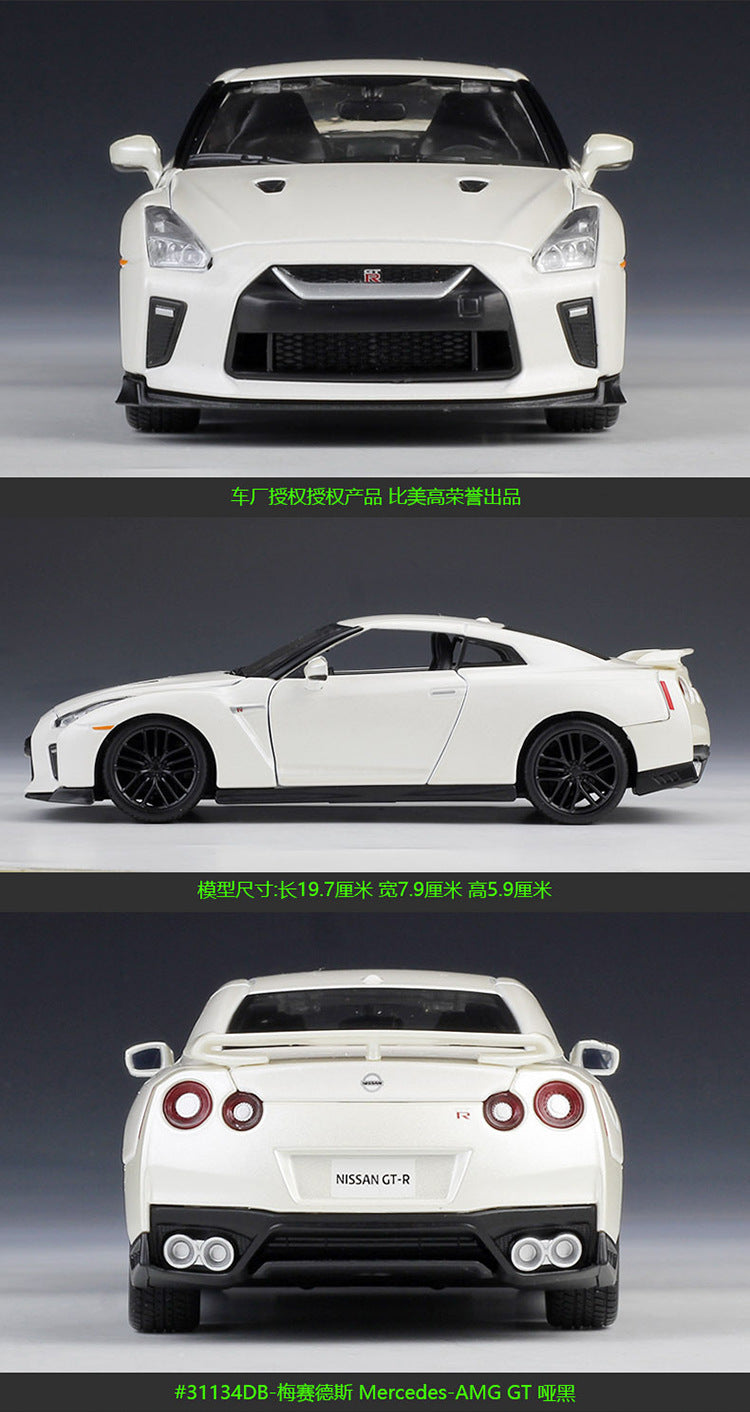 WELLY 1/24 Nissan GTR 2017 Modern Car Model