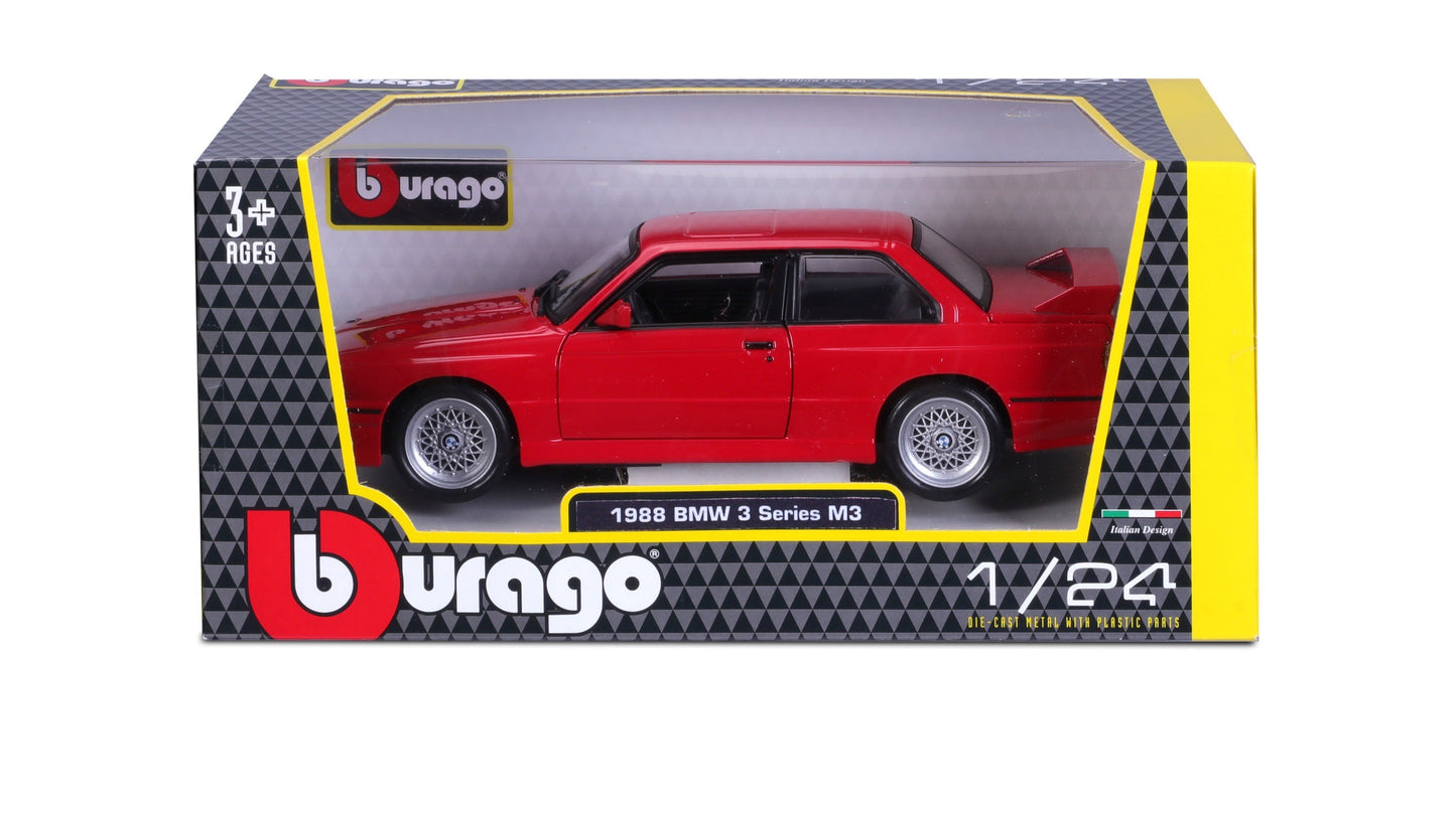 Bburago 1/24 BMW M3 E30 1988 Modern Car Model