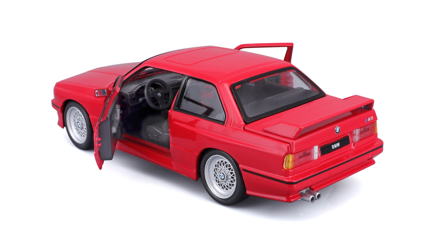 Bburago 1/24 BMW M3 E30 1988 Modern Car Model