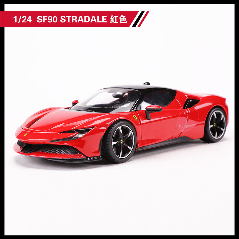 Bburago 1/24 Ferrari SF90 F50 Monza SP1 Enzo Roma 488 Pista Modern Car Model