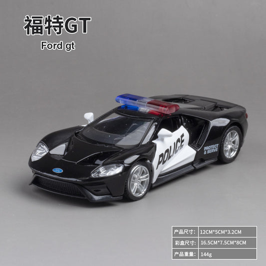 MAKEDA 1/36 Ford GT Police Car Modern Car Model