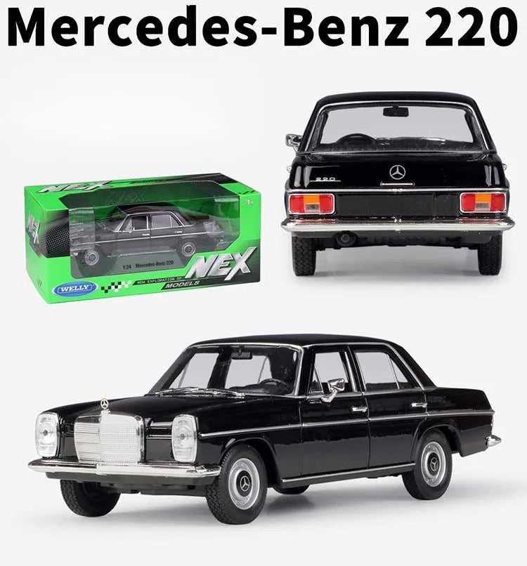 WELLY 1/24 Mercedes-Benz 220 Classic Car Model