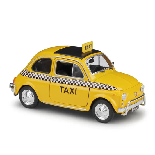 WELLY 1/24 Fiat Nuova 500 Taxi Classic Car Model