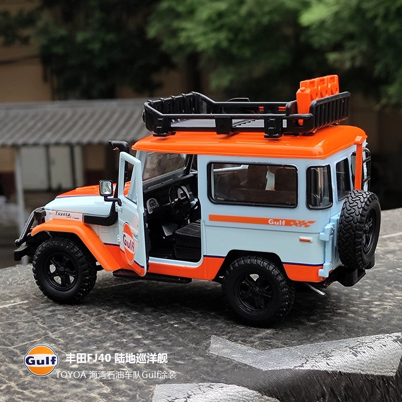 Motormax 1/24 Toyota FJ40 Gulf Modern Car Model