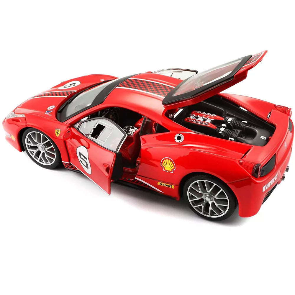 Bburago 1/24 Ferrari 488 458 F355 Challenge FXXK Racing Car Modern Car Model