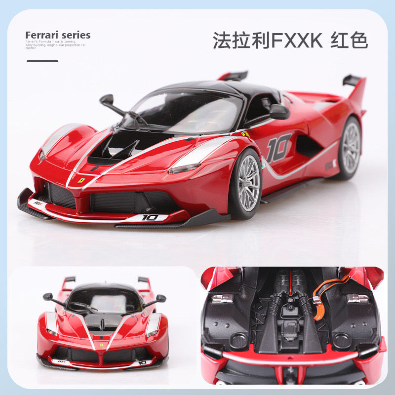 Bburago 1/24 Ferrari 488 458 F355 Challenge FXXK Racing Car Modern Car Model