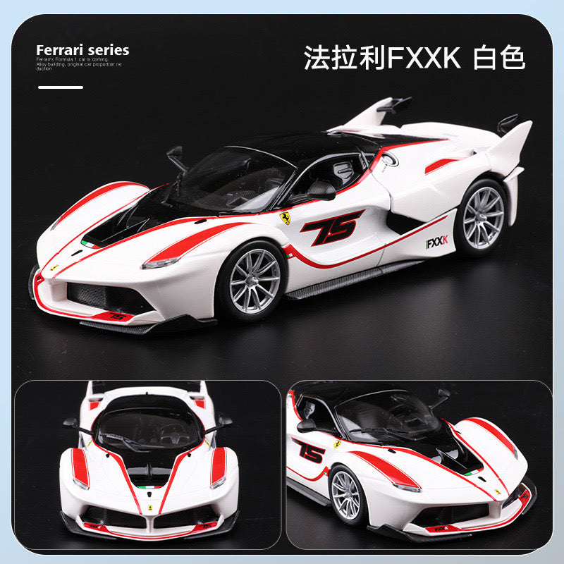 Bburago 1/24 Ferrari 488 458 F355 Challenge FXXK Racing Car Modern Car Model