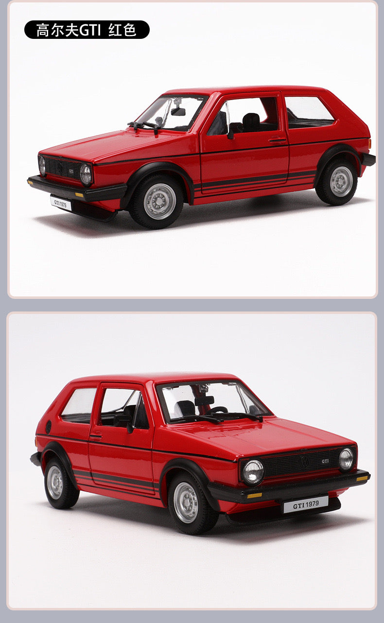 Bburago 1/24 Volkswagen Golf MK1 GTI 1979 Classic Car Model