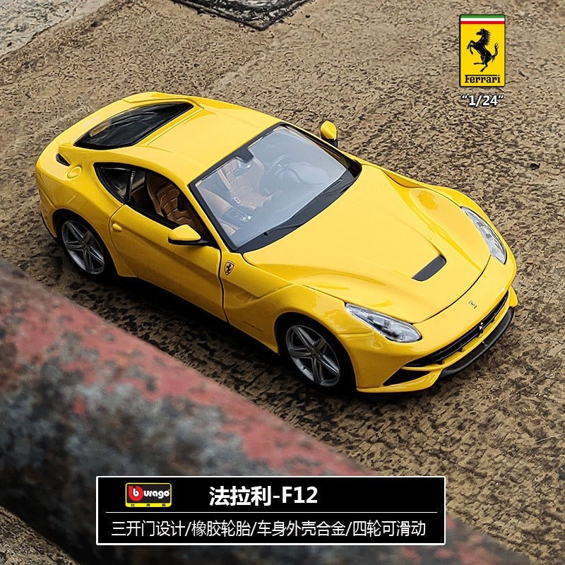 Bburago 1/24 Ferrari F12 TDF F12 365 GTB4 Modern Car Model