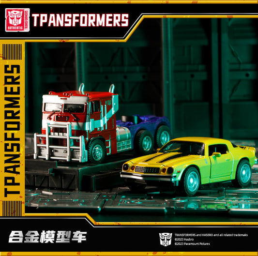 1/43 Transformers 7 Rise of the Beasts Optimus Prime BumbelBee Transformer Car model