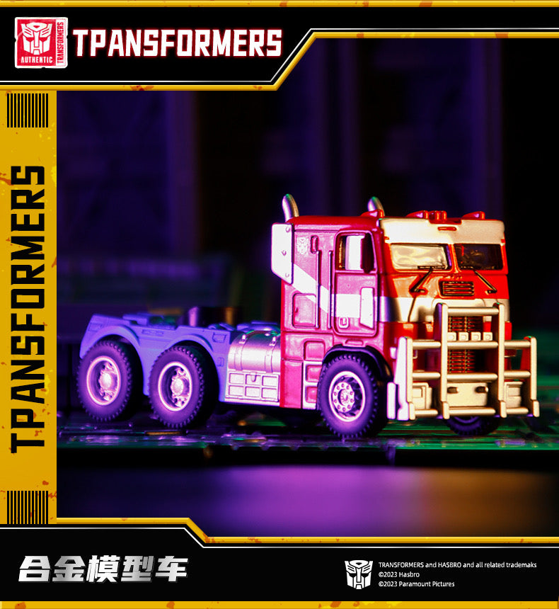 1/43 Transformers 7 Rise of the Beasts Optimus Prime BumbelBee Transformer Car model