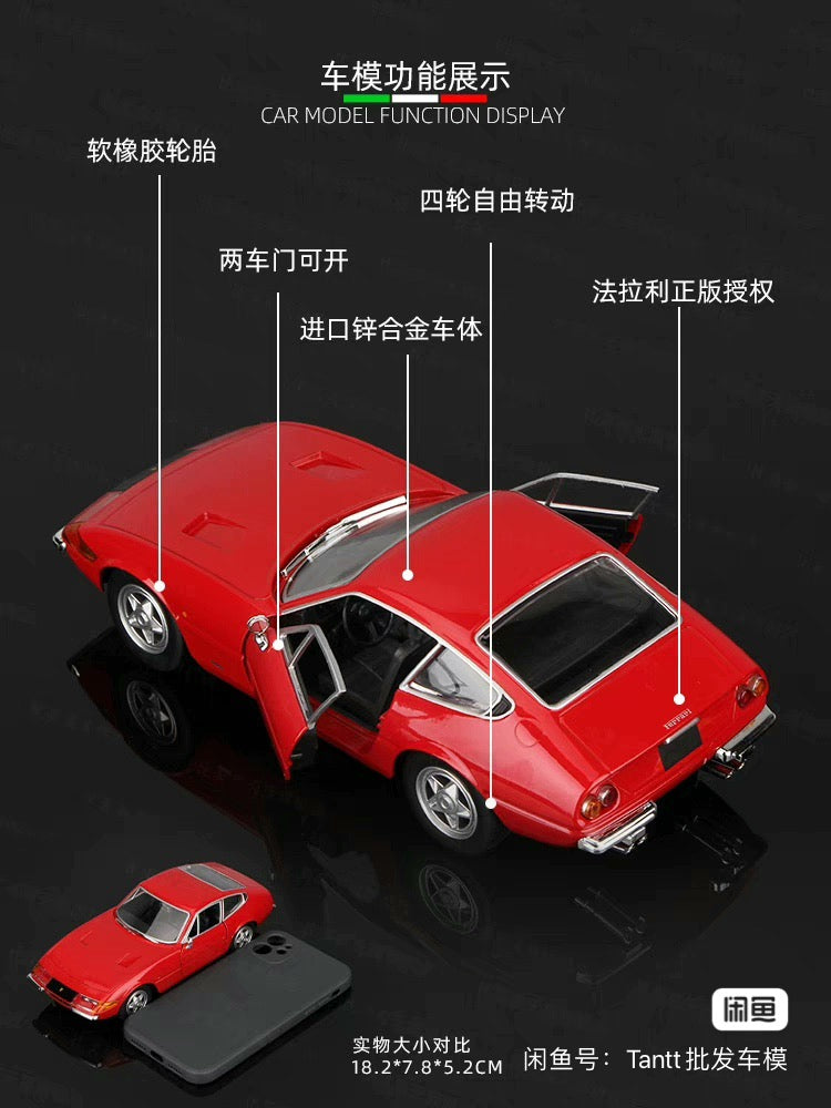 Bburago 1/24 Ferrari 250GTO 250GT 365GTB4 1968 Car Model