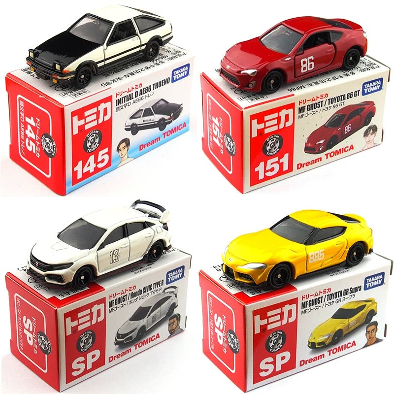 Takara Tomy 1/64 Dream Tomica INITIAL D AE86  Mini Diecast Modern Car Model