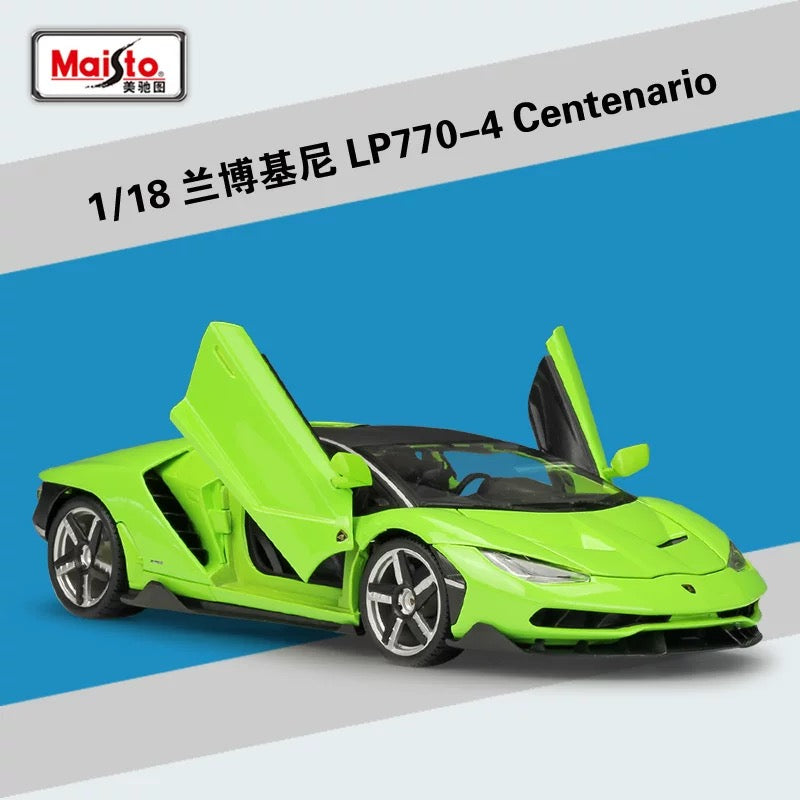 Maisto 1/18 Lamborghini Centenario LP770-4 Modern Car Model