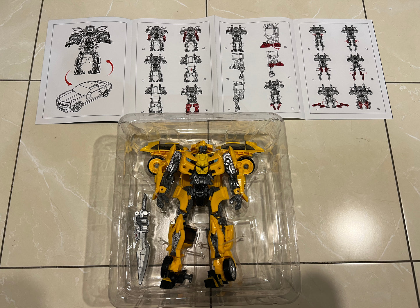 Transformer BumbleBee YellowJacket 22cm SW01 19.2cm Action Figure Toys