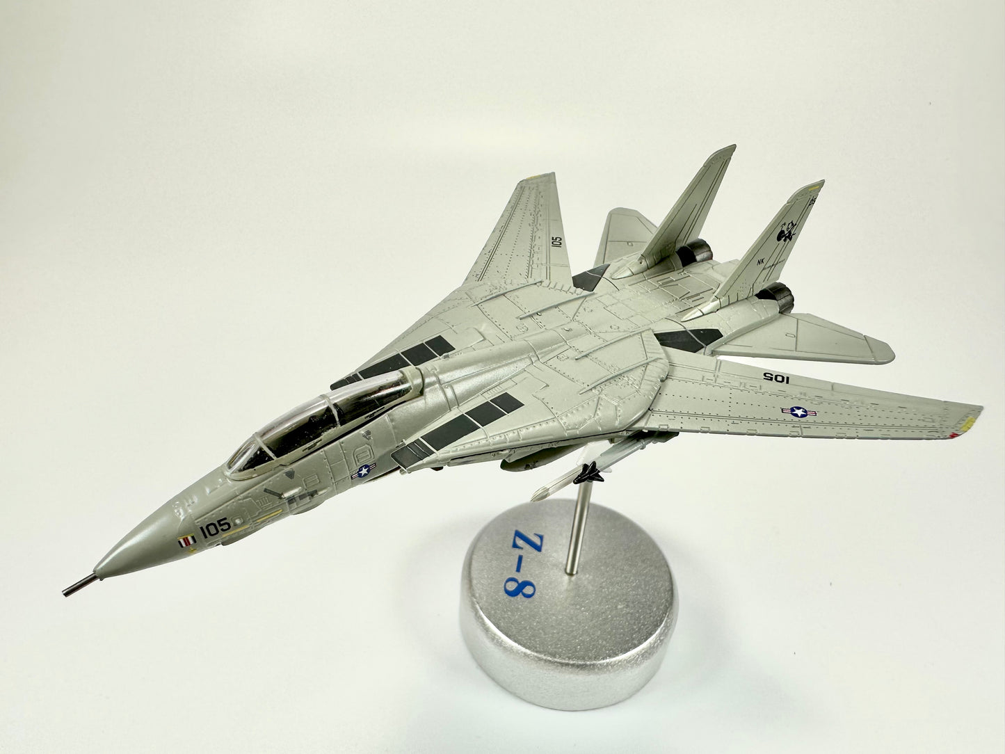 1/100 USA F-14A F-14D Tomcat F-4C Phahtom Aircraft Alloy Model Diecast