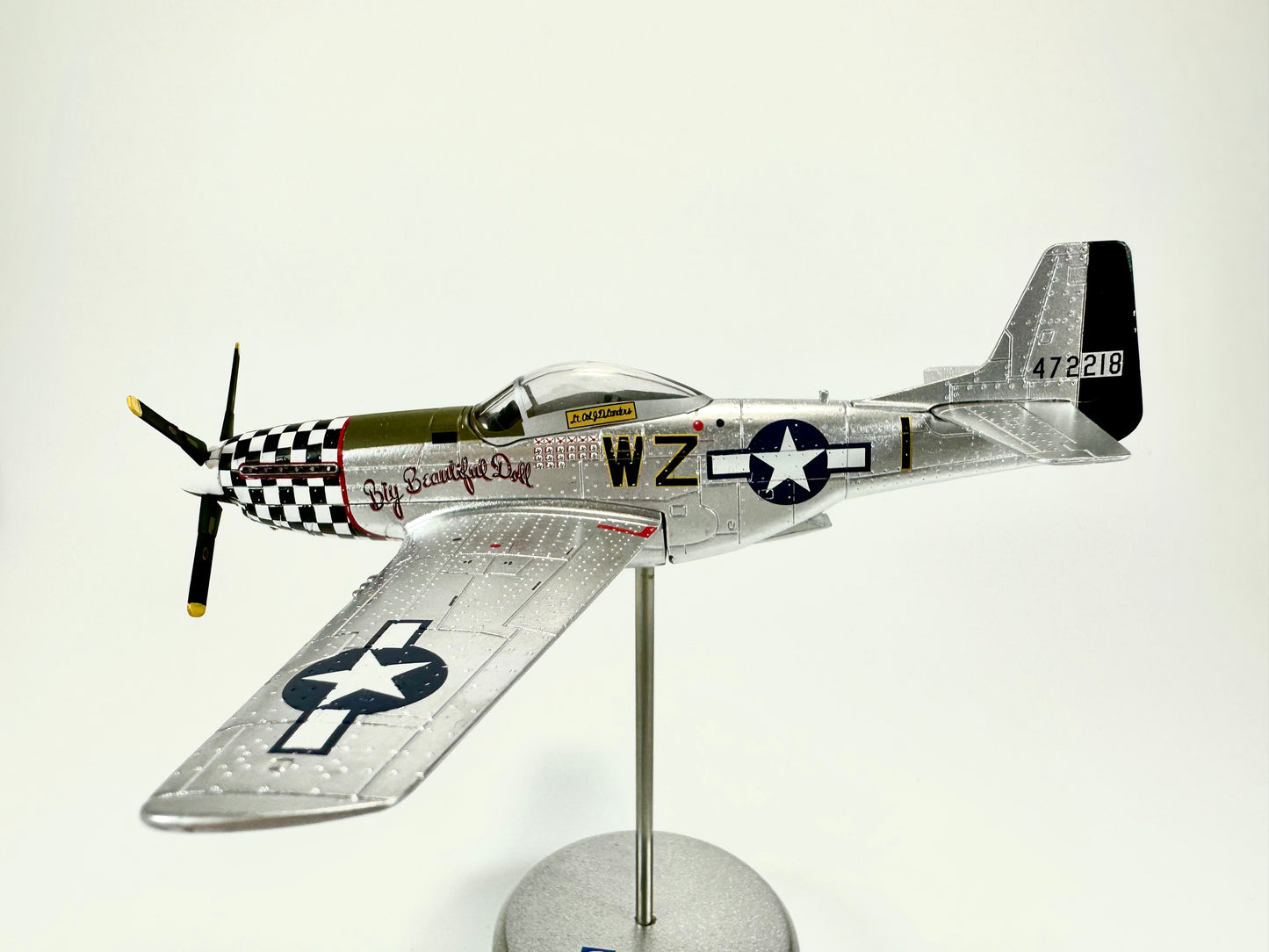 1/72 USA P-51D Mustang F-35B Aircraft Alloy Model Diecast