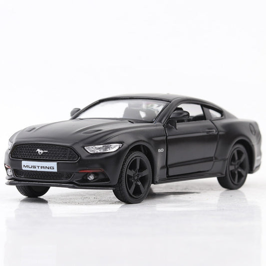 Makeda 1/36 Ford Mustang Matte Black Series Modern Car Model