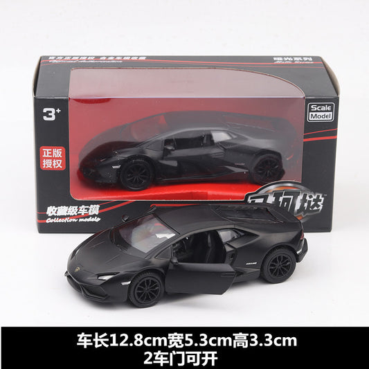 Makeda 1/36 Lamborghini Huracan Matte Black Series Modern Car Model